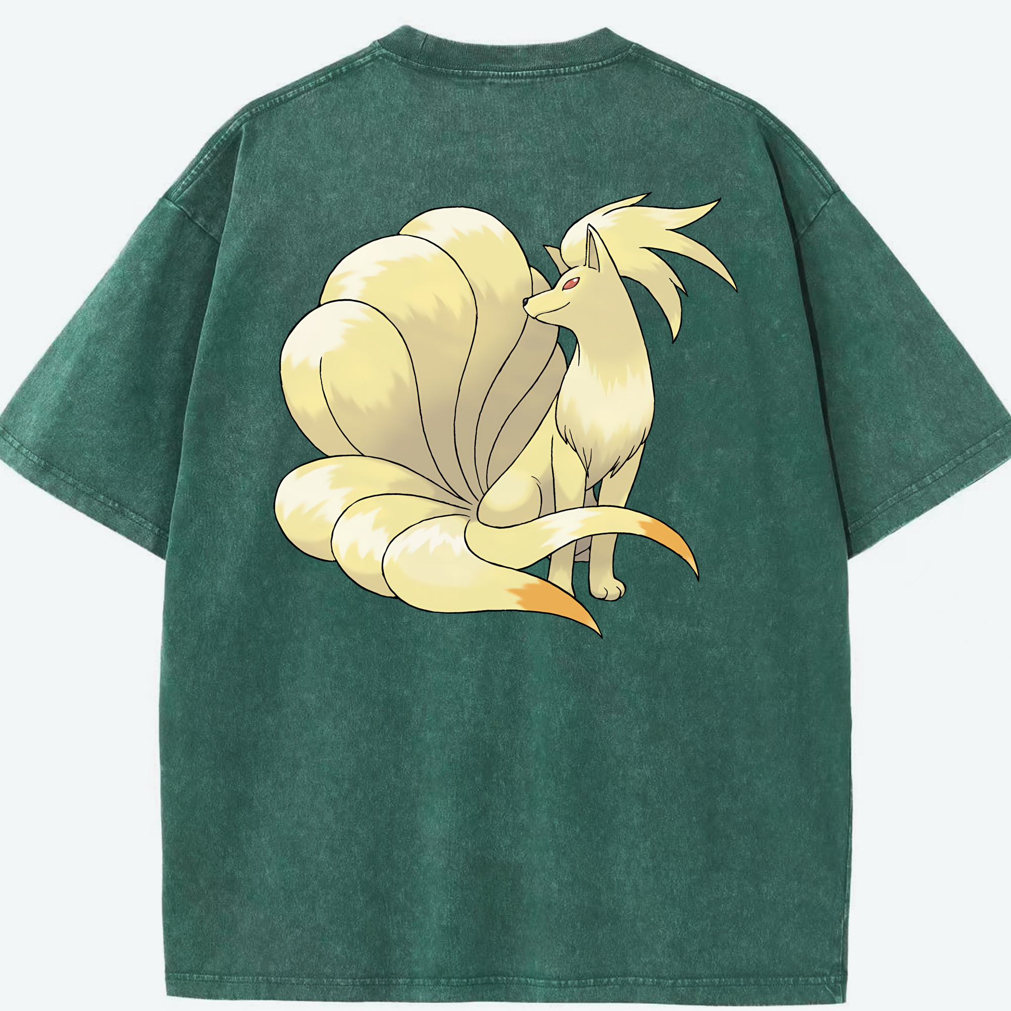（画像用） ポケットモンスター Pokémon 綿100% ヴィンテージ風 半袖Tシャツ（背面プリント）